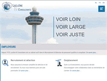 Tablet Screenshot of leclere-consultants.be